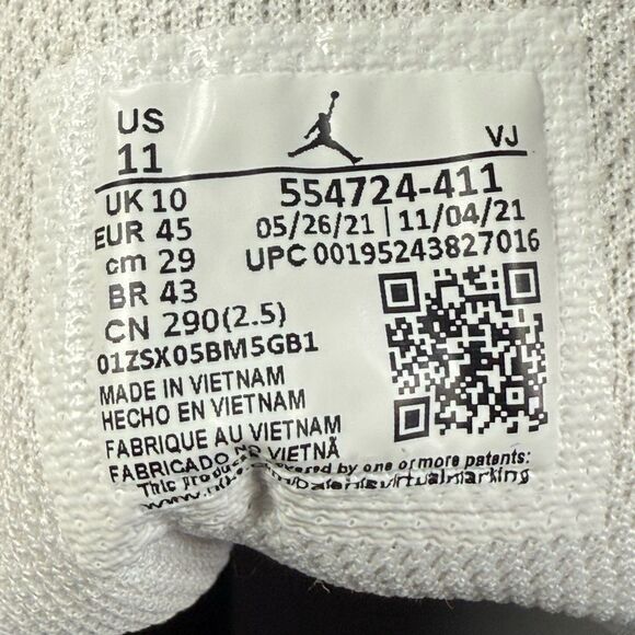 Nike Air Jordan 1 Mid 'Armory Navy' athletic sneaker shoes men’s size 11 - Picture 9 of 12